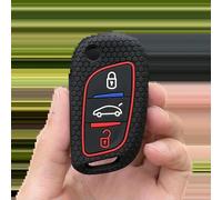 GZNBB Silicone Car Key Cover, for Citroen C2 C3 C4 C5 DS4 for Peugeot 107 207 307 407 308 607 3 Button Flip Case Keychain Accessorie