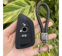 GZNBB Silicone Car Key Cover Keychain, for BMW F 1 2 3 4 5 6 Series X5 X6 Rubber Case Protector Accessories Holder Shell Set