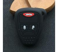 GZNBB silicone Car Key Shell Cover, for Chrysler 300 Dodge Caliber for Jeep Patriot Pacifica Liberty 2+1 3 Buttons