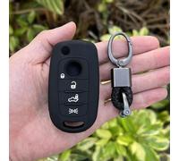 GZNBB Silicone Car Keychain Protector Case Holder, for Fiat Pulse 2023 Toro Cronos Argo 2024 Egea 500X Tipo for Dodge Neon