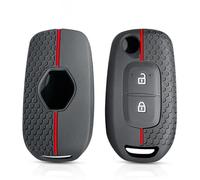 GZNBB Silicone Key Cover Cap, for Renault Logan 2 Captur Sandero Stepway Duster 2019 2020 2button Car Key Cover Case