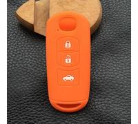 GZNBB Silicone rubber car key cover case, for Mazda 2 3 5 6 8 Atenza CX5 CX-7 CX-9 MX-5 RX 3 button key case cover