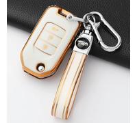 GZNBB Soft TPU Car Key Case Cover, for Honda Civic HRV CRV XRV CR-V Crider Odyssey Pilot Fit Accord 2/3 Buttons Accessories