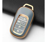 GZNBB Soft TPU Car Key Case Cover Shell Fob, for Honda Accord Civic HR-V CR-V Pilot Sport SI EX EX-L