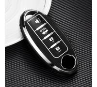 GZNBB Soft TPU Car Key Case Cover Shell Fob, for Nissan Qashqai X-Trail T32 T31 Juke J10 J11 Kicks Tiida Pathfinder Note