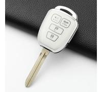 GZNBB Soft TPU Car Key Case Cover Shell Fob, for Toyota Prius Corolla Yaris Avensis Camry RAV4 4 Buttons Keychain Accessories