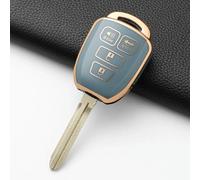 GZNBB Soft TPU Car Key Case Cover Shell Fob, for Toyota Prius Corolla Yaris Avensis Camry RAV4 4 Buttons Keychain Accessories