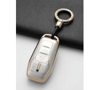 GZNBB Soft TPU Car Key Case Cover Shell, for Ford Fusion Mondeo Mustang F-150 Explorer Edge 5 Buttons Protector Accessories
