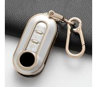 GZNBB Soft TPU Car Remote Key Case Cover Shell Fob, for Fiat 500 Ducato Panda 500L Punto Lancia Musa for Citroen Jumper for Peugeot Boxer