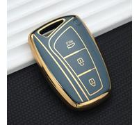 GZNBB TPU Car 3/4 Buttons Key Case Cover Shell, for Hyundai Santa Fe Sport Ix45 Genesis G80 Equus Centennial Grandeur Azera 2013-2016