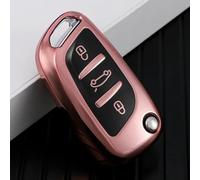 GZNBB TPU Car Folding Key Bag Cover Case Shell Keychain, for Peugeot for Citroen C1 C2 C3 C4 C5 DS3 DS4