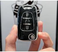 GZNBB TPU Car Folding Key Case Cover Fob, for Hyundai I20 I30 Elantra Azera Veracruz Veloster for Kia Rio K7 K5 Sportage Sorento