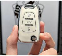 GZNBB TPU Car Folding Key Case Cover Fob, for Hyundai I20 I30 Elantra Azera Veracruz Veloster for Kia Rio K7 K5 Sportage Sorento