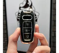 GZNBB TPU Car Key Case Cover Shell Fob, for Audi A3 A4 B9 A6 A7 4K A8 E-tron Q5 Q8 C8 D5 SQ8 Keychain Accessories