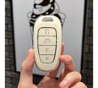 GZNBB TPU Car Key Case Cover Shell Fob, for Hyundai Tucson Solaris Sonata Hybrid NEXO NX4 Santafe dn8 4 Buttons 2020 2021 2022