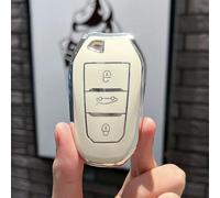 GZNBB TPU Car Key Case Cover Shell Fob, for Peugeot 308 408 508 2008 3008 4008 5008 for Citroen C4 C4L C6 C3-XR DS3 DS4 DS5
