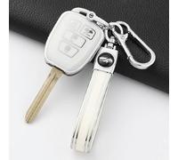 GZNBB TPU Car Key Case Cover Shell Fob, for Toyota Prius Corolla Yaris Avensis Camry RAV4 4 Buttons Keyless Keychain Accessories