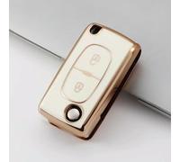 GZNBB TPU Car Key Case Cover Shell, for Peugeot 107 207 307 308 407 607 3008 5008 for Citroen Xsara C5 C6 C8