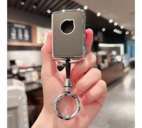 GZNBB TPU Car Key Case Cover Silver Edge Protect Fob, for Volvo S60 S90 XC40 XC60 XC90 V60 V90 T5 T6 T8