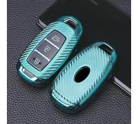 GZNBB TPU Carbon Fiber Car Key Case Cover Bag Shell, for Hyundai i30 Ix35 Kona Encino Solaris Azera Accent TM Palisade Santa Fe