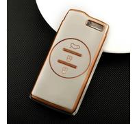 GZNBB TPU Gold Edge Car Key Cover Case Shell, for Chery Tiggo 8 Arrizo 5 7 Pro EQ7 5x 3x Tiggo 7 Pro 2020 Gx