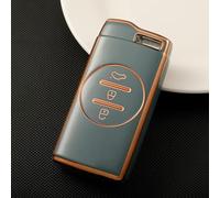 GZNBB TPU Gold Edge Car Key Cover Case Shell, for Chery Tiggo 8 Arrizo 5 7 Pro EQ7 5x 3x Tiggo 7 Pro 2020 Gx