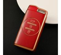 GZNBB TPU Gold Edge Car Key Cover Case Shell, for Chery Tiggo 8 Arrizo 5 7 Pro EQ7 5x 3x Tiggo 7 Pro 2020 Gx