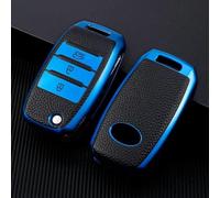 GZNBB TPU Leahter Car Flip Key Case Protective Cover Shell Holder, for KIA Sid Rio Soul Sportage Ceed Sorento Cerato K2 K3 K4 K5