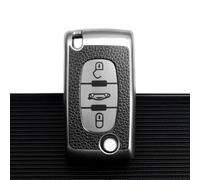 GZNBB TPU Leather 2/3 Buttons Car Key Case Cover, for Citroen C2 C3 C4 C5 C6 C8 for Peugeot 107 207 307 307S 308 407