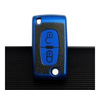 GZNBB TPU Leather 2/3 Buttons Car Key Case Cover, for Citroen C2 C3 C4 C5 C6 C8 for Peugeot 107 207 307 307S 308 407