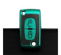 GZNBB TPU Leather 2/3 Buttons Car Key Case Cover, for Citroen C2 C3 C4 C5 C6 C8 for Peugeot 107 207 307 307S 308 407