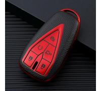 GZNBB TPU Leather Shell Fob Car Key Case Cover, for Changan UNIT UNIK CS35PLUS CS55 PLUS CS75 PLUS Oshan X7 X5