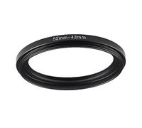 GZNLY 52mm to 43mm Step-up Adapter Rings Filter Adapter Black Metal Step Down Filter Ring Adapter Compatible with All Brand UV CPL ND Camera Lens Filter Stepping Rings (52mm-43mm)