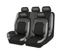 gzqfc 5 Seats Car Seat Covers for LanRo-ver Range Rover Velar P 250 300 340 380 PS | R-Dynamic, Front Rear Seats Protectors Set Suitable for All Seasons,Black-Grey