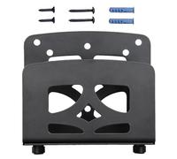 GZQIUYI Adjustable Small Device Wall Mount Or VESA Mount Behind The Monitor |Design for Streaming Media Player Switch WII Cable Boxes Modems Router Power Mini pc mac Mini OptiPlex MFF and More, Black
