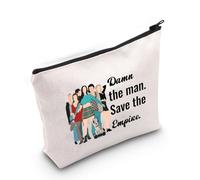 Gzrlyf 90s Movie Inspired Makeup Bag E-Record Movie Fans Gift Damn The Man Save TheEmpire Zipper Pouch, Damn the man, Fashion