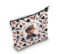 Gzrlyf Cowboy Role Playing Inpired Makeup Bag RedDeaDR2 Gaming Zipper Pouch Game Fan Cosmetic Bag, What Matters