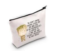 Gzrlyf Grooooot Movie Inspired Makeup Bag Hero Fan Gift Cartoon Lover Zipper Pouch, HE DON'T KNOW