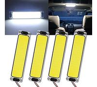 GZRUICA DC12V-DC36V Interior Lights RV Ceiling Roof Light with ON/OFF Switch 108SMD COB Interior Lighting for RV Camper Trailer Motorhome Van Boat Caravan White Pack of 4