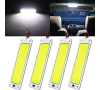 GZRUICA DC12V-DC36V Interior Lights with Plastic Cover RV Ceiling Roof Light with ON/OFF Switch 108SMD COB Interior Lighting for RV Camper Trailer Motorhome Van Boat Caravan White Pack of 4