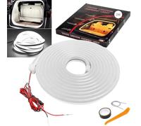 GZRUICA LED Lights for Car Trunk, 2M/79Inch Silicone Waterproof Flexible Cuttable Trunk Cargo Ambient Light, Embedded Universal Auto Interior Lights White