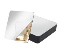GZRXIOUS 12 Pcs Acrylic Mirror Tiles 15 X 15 cm Stick on Mirror Stickers | Shatterproof Wall-Mounted Mirrors Stick on Mirrors for Wardrobe Doors Makeup Home Workout Gym Hallway Tile