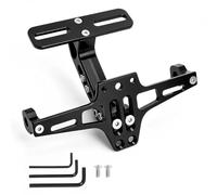 GZRXIOUS Motorbike Number Plate Bracket, Motorcycle Licence Plate Holder | Adjustable Aluminium Tail Tidy Bracket, Multi-Slot Design, Flexible Angle & Position Adjustment, for Compatible Motorcycles