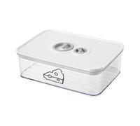 Gzsekken Cheese Storage Container,Cream Cheese Storage Box,Fresh Food Keeper with Airtight Lid And Time Recording,BPA-Free Cream Bacon Kitchen Storage Organizer Sliced,