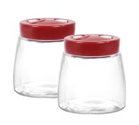 Gzsekken Fermenting Jars 2 Pack 1L Sourdough Starter Jar Kimchi Container with 1 Way Air Release Vent for Pickling, Kefir, Sauerkraut, Kimchi, Kombucha and Sourdough Jar