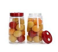Gzsekken Fermenting Jars 2 Pack 2L Pickling Kimchi Container, 1 Way Air Release Vent for Pickling, Kefir, Sauerkraut,Kefir, Sauerkraut,Overnight Oats