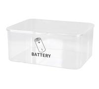 Gzsekken Plastics acrylic Hard Battery Storage Container Organizer Box with Tester Safe Carrying Battery Case Holder for storing AA/AAA/C/D/9V batteries(Batteries are Not Included) Clear