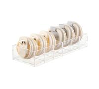 Gzsekken Tumbler Lid Organiser,Plastic Kitchen Organiser Storage Box For Stanley Cup Accessories,Mug Lid Holder,Tumbler Storage Bin With Handle&Drain Hole,Stacking Cup Lids Holder box For Yeti Tumbler