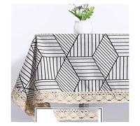GZSLKSCD Rectangular Coffee Table Cloth Small Fresh Desk Tablecloth Living Room Household Round Cover Cloth Towel (Color : 3-pack, Size : 120 x 80cm) (Argento 140 x 80cm)
