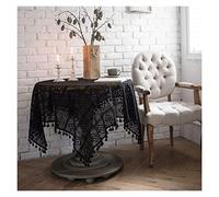 GZSLKSCD Vintage Lace Tablecloth Wedding Party Decoration Semi-transparent Tablecloth Embroidery (Color : D, Size : 140x200cm) (Argento 140x200cm)